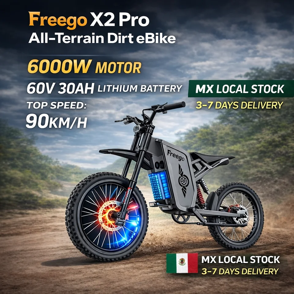 Freego X2pro Electric Bike Mexico Warehouse Shipment No Tax VAT Free Shipping Ebike 6000W 60v/30Ah Electric Bike Motorcycles image 4