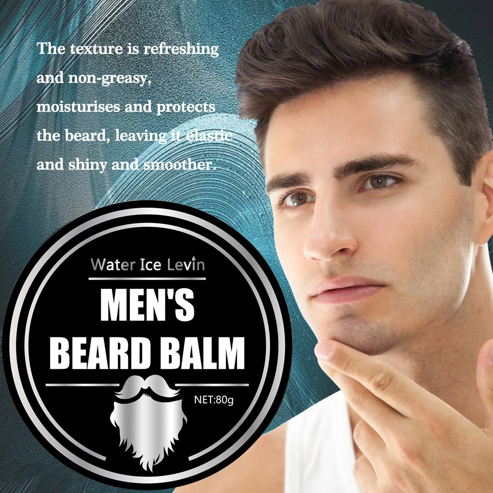 كريم حلاقة رجالي للعناية باللحية والوجه، رغوة غنية للحلاقة الناعمة، يهدئ البشرة ويمنع التهيج