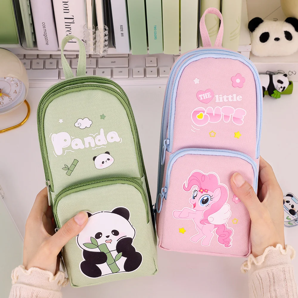 High Capacity Durable Pencil Case For Students Men Girls Ins Style Niche Panda Design Containment Non Dirty School Supplies