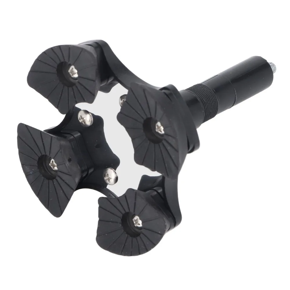 Durable ABS Walking Cane Tip Lightweight Shock Absorption Walking Cane Base Pivoting Quad Trekking Pole Tips Outdoor Activities