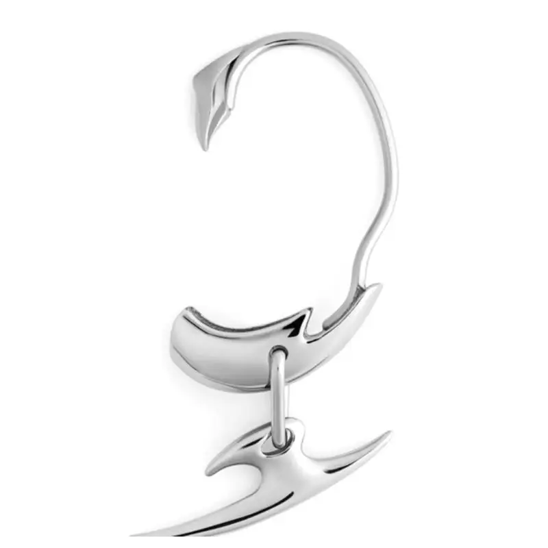 

31BB Daggers-Pendant Clip on Earrings No Piercing Ear Wrap Ear Cuffs Halloween Cospaly Jewelry for Women Girls