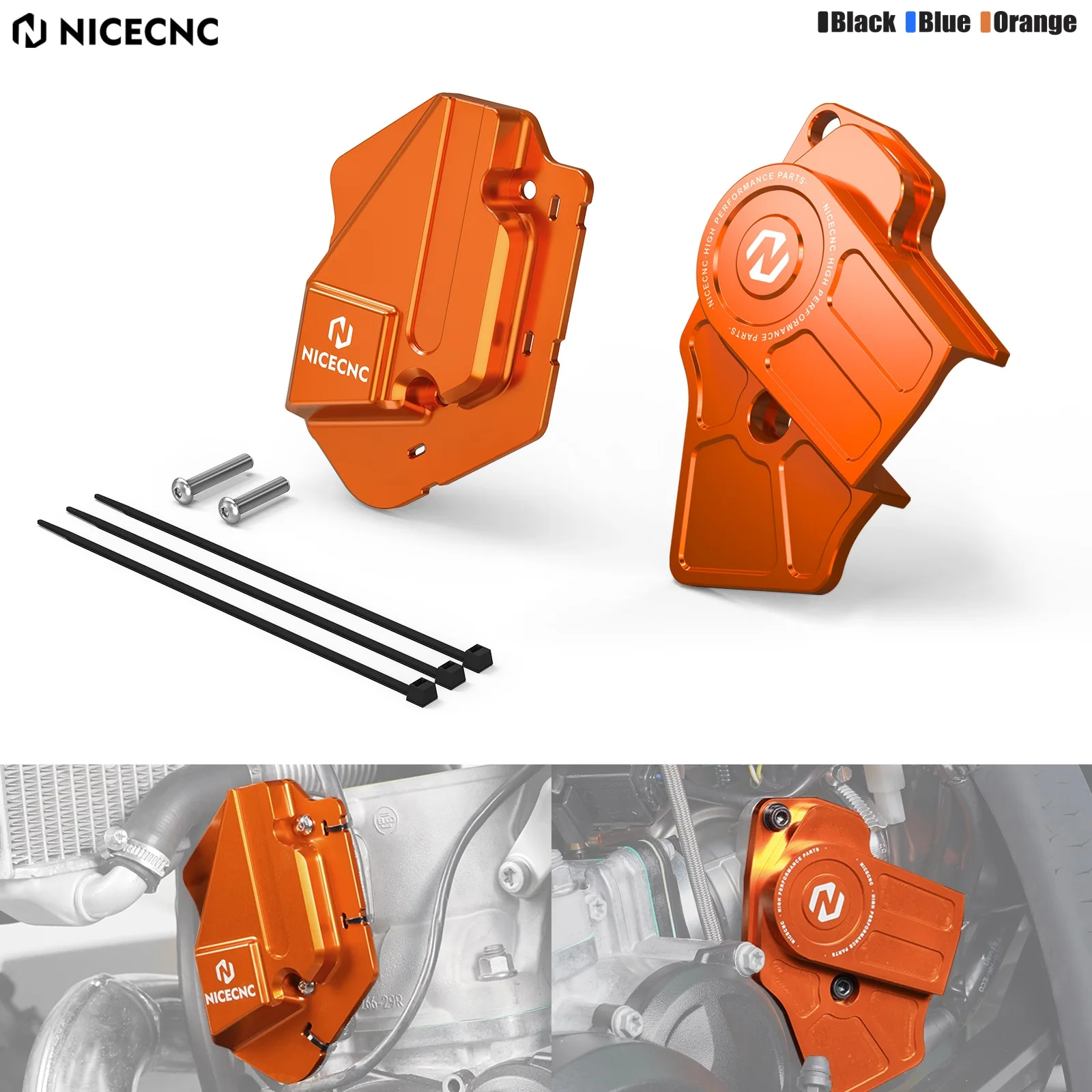 

For KTM EXC 300 2024 Left Power Valve Cover Guard TPS Throttle Body Guard Kit XC-W 250 300 EXC SX 125 SX 250 300 XC 250 2023