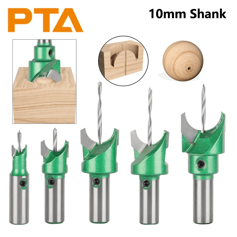 10MM Shank Dia.6-30MM Bead Drill Bits Router Bit Carbide Cutters for Woodworking Milling Cutter for Wood Face Mill End Mill