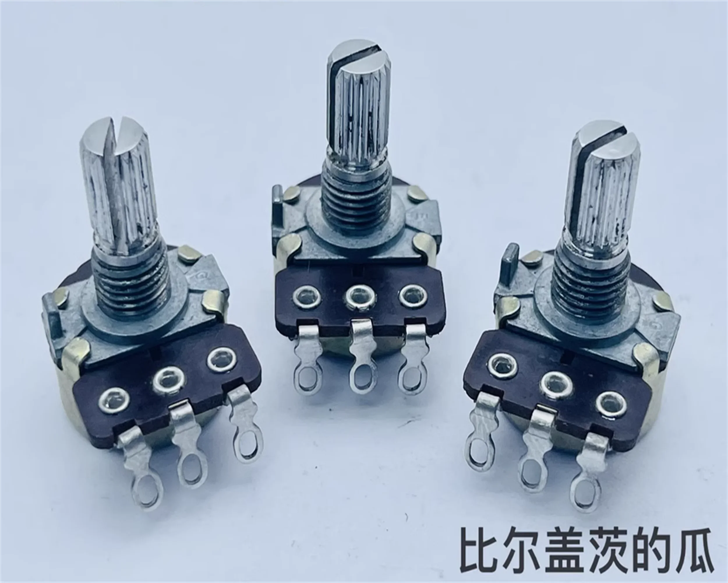 3PCS RK16 single link B20K amplifier volume adjustment shaft length 15mm