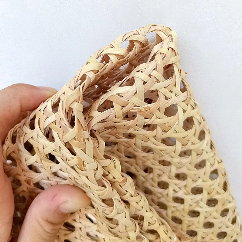 20-70CM Long 40-55CM Wide Natural Cane Webbing Real Indonesia Rattan Roll Wall Decor Furniture Table Chair Lamp Repair Material