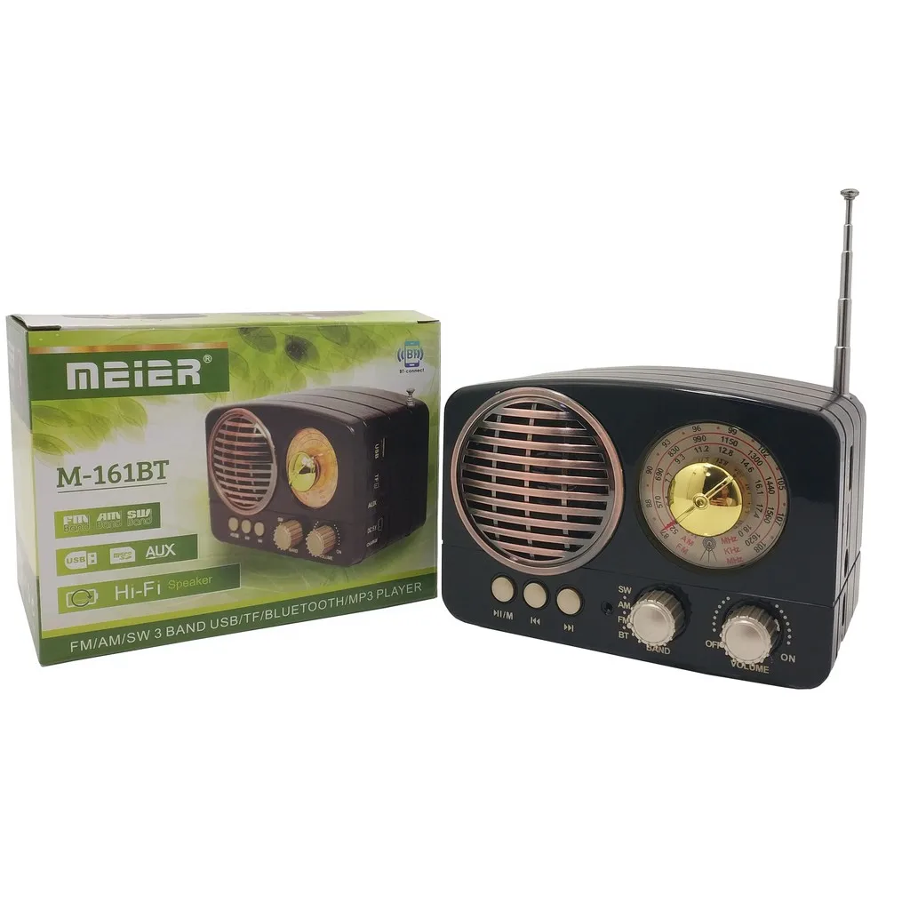 MEIER M-161BT BLUETOOTH AM/FM/SW 3BAND USB/TF/ RADIO Communication photography, music,news, Technological,Time, quality materia