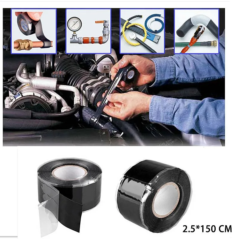 Self Adhesive Silicone Tape High Voltage Resistant Garden Water Pipe Repair Insulation Silicone Tape