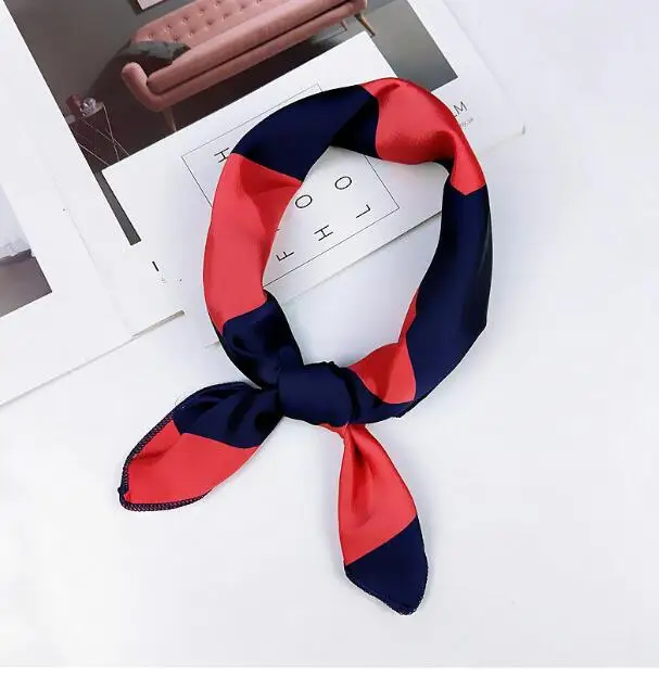 Korean version 50x50cm scarves small Kerchief Fashion Handle Bag Ribbon all-match Airline stewardess decoration scarf Party Gift