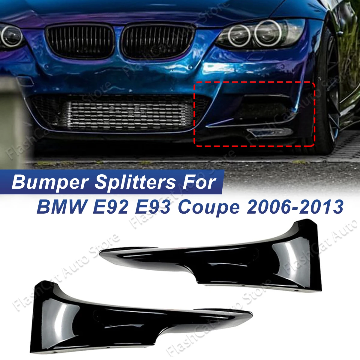 

MP Style Front Bumper Lip Splitter Body Kit For BMW 3 Series E92 E93 Coupe 2006-2013 M-Sport Splitter Sport Exterior Tuning