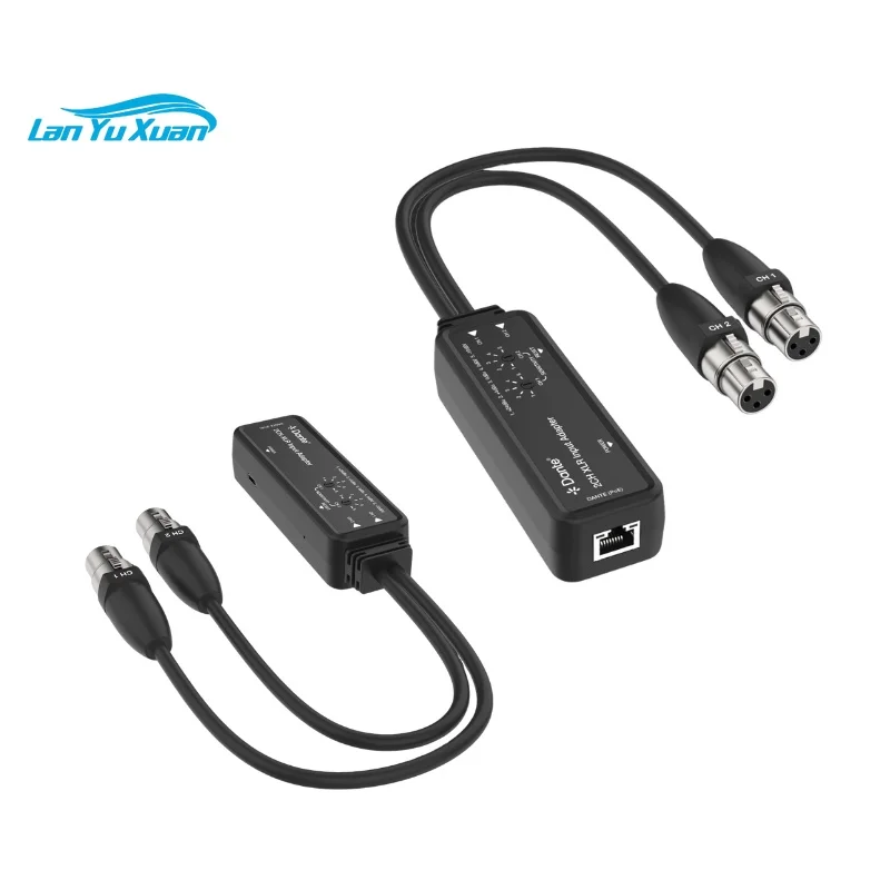 AVIO Convert 2 Channels Line-level Analog Audio From Pro AV to Dante Input Dante to Line-level Pro AV Audio Output XLR Adapter