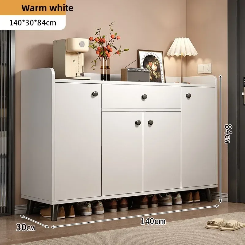 Stable shoe cabinet household door storage cabinet wall locker two-in-one cabinet