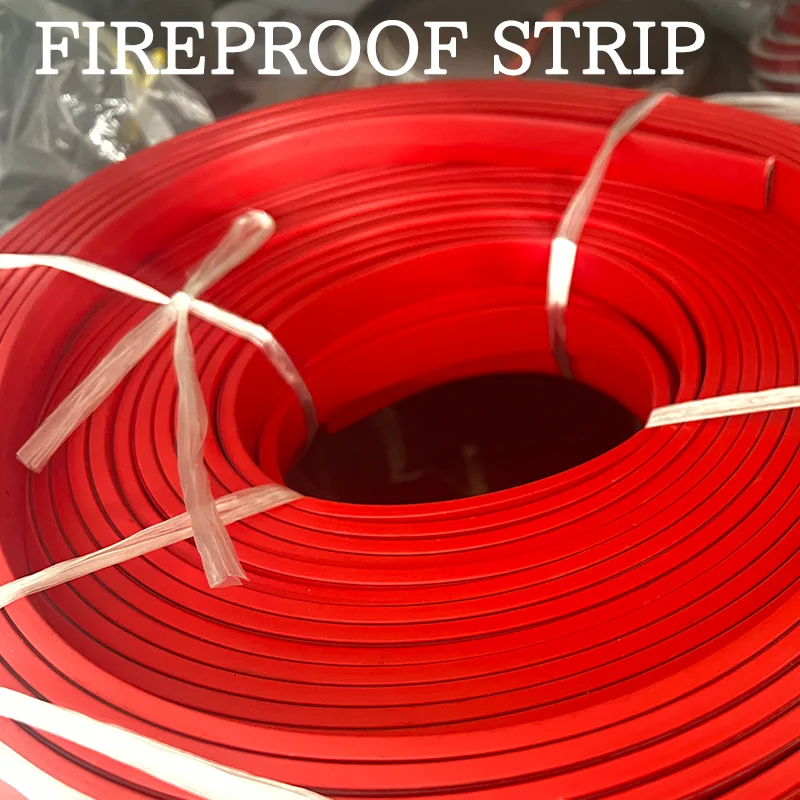 Fireproof and flame-retardant sealing strip, heat-resistant expansion and smoke proof self-adhesive adhesive strip.10 meter pric