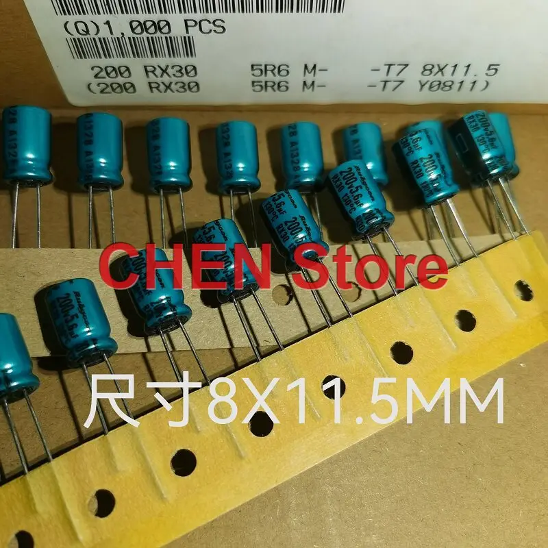 

10PCS/50PCS original Rubycon RX30 5.6UF 200V 8X11.5MM 130C electrolytic capacitor 200V5.6UF free shipping