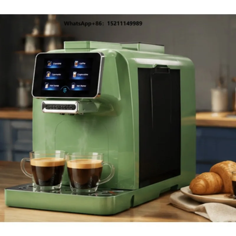 Smart Automatic Coffee Machine with Touch Screen Display, Built-in Milk Container and Connection