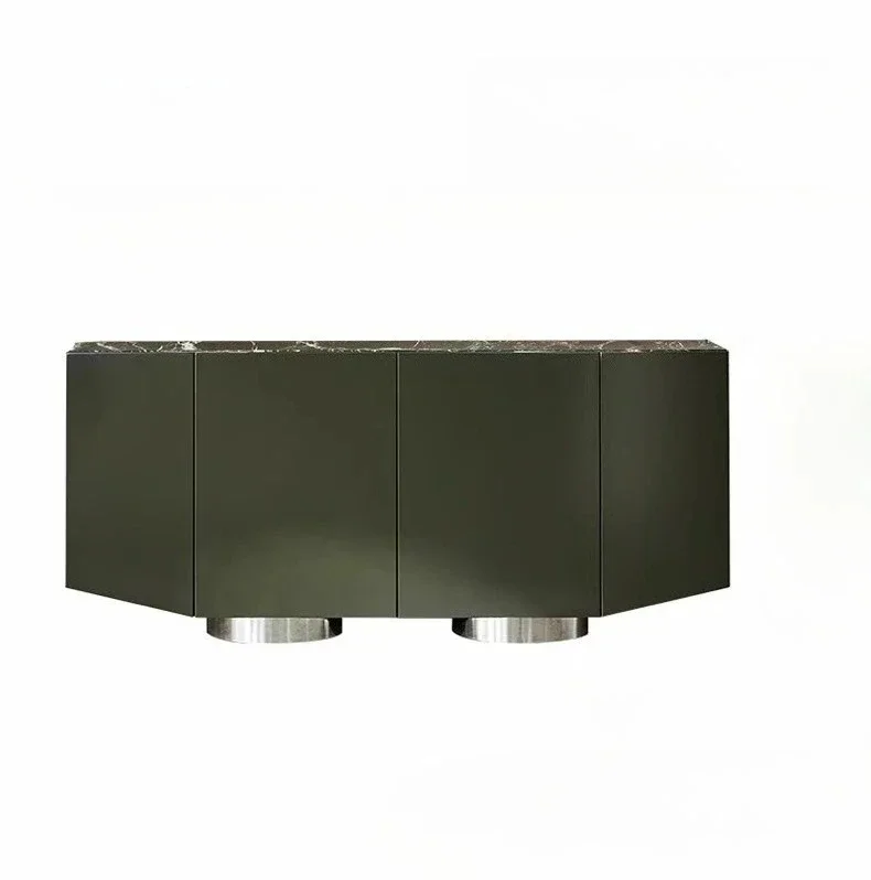 A  Italian minimalist light luxury wall-mounted lighting fixtures, natural marble dining table edges for families