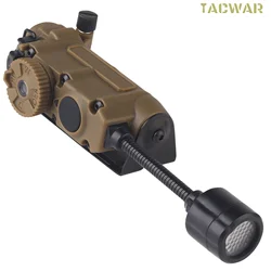 Sidewinder Helmet Lamp with IR and Flashlight Color Light, Strobe Light Head IFF Auxiliary Light for Airsoft Hunting Fishing