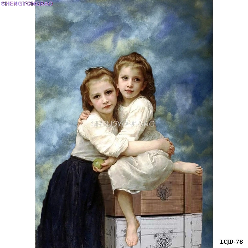 

Vintage Portrait Grunge Photography Backdrops Props Retro Family Art Wedding Newborn Baby New Year Wall Texture Background FG-07