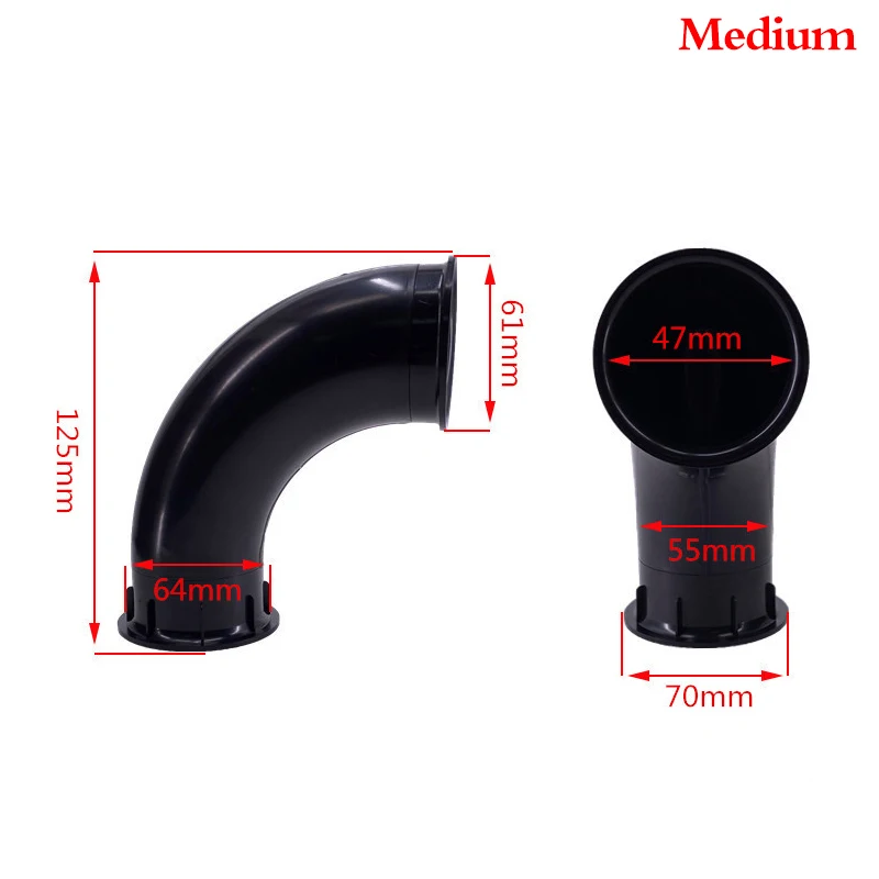 Lautsprecher Gebogene Guide Rohr Subwoofer Lautsprecher Invertiert Rohr Port Hilfs ABS Offene Loch