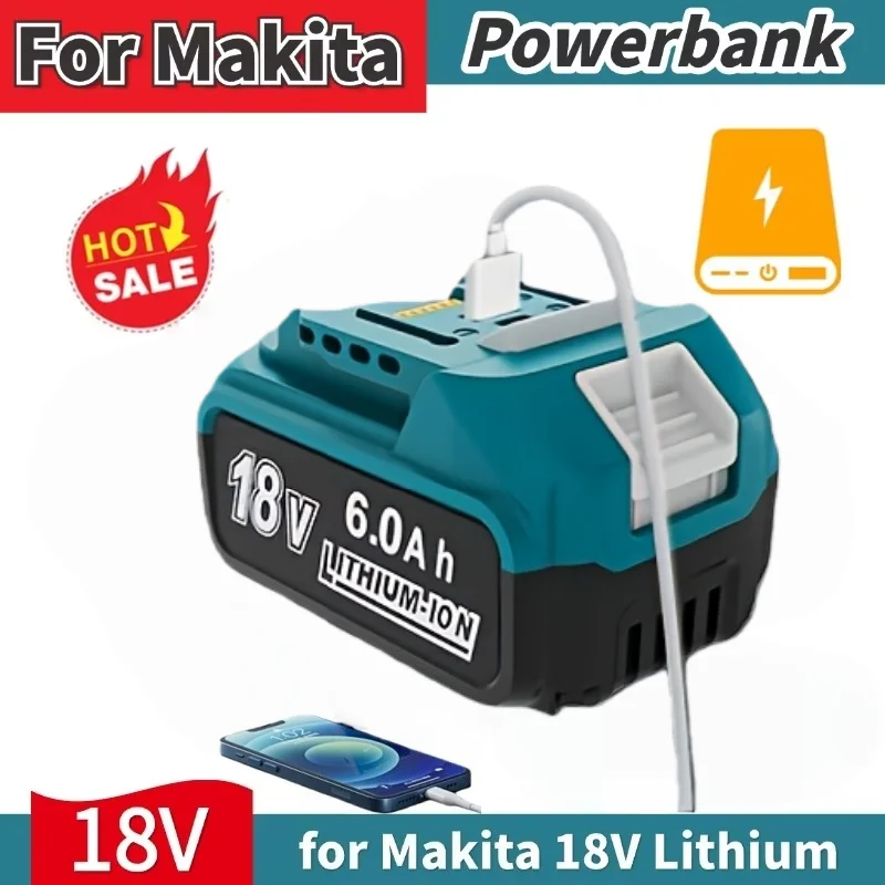 

For Makita 18V Battery Pin 6.0Ah Replacing BL1830BL1840BL1850BL1860B LXT400 Tool Battery & Powerbank Battery