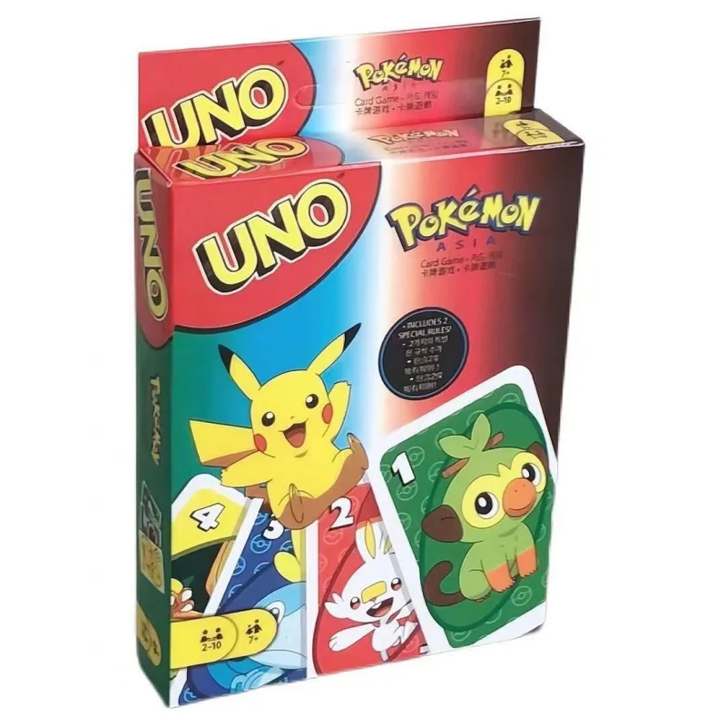 Juego de cartas a juego de Pokémon UNO, Anime Sanrio Pikachu Babie, dibujos animados, fiesta familiar, tablero de entretenimiento divertido, juguete para regalo de póker