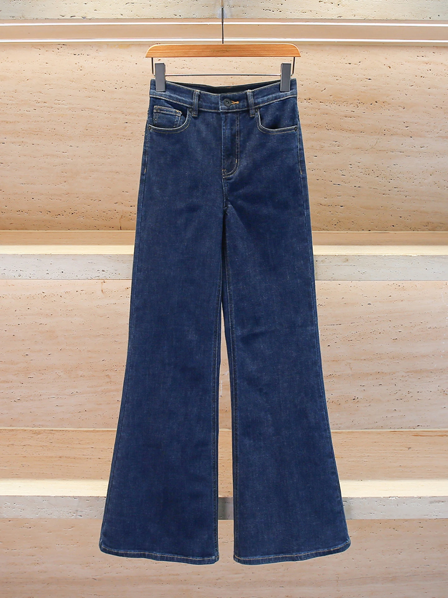 

High Waist Wide Leg Long Jeans Women's Premium Design Sensation Casual Sle High Waist Bell Bot Commute All Seasons