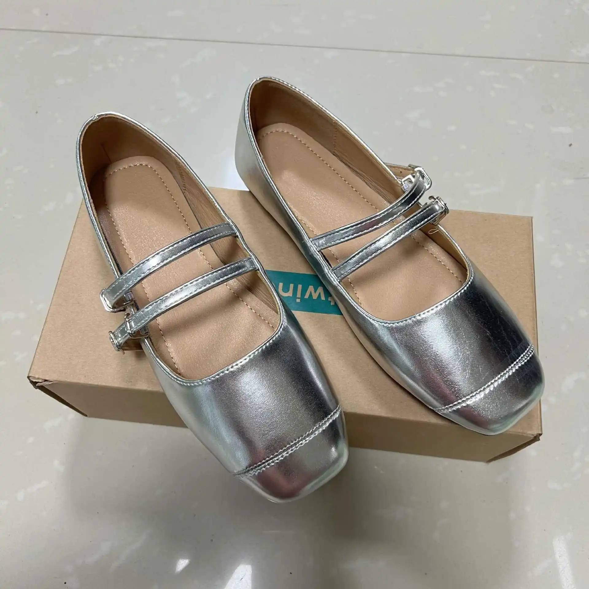 

Shoes Woman 2025 Low Heels Clogs Platform Casual Female Sneakers Shallow Mouth Square Toe Flats New Creepers Big Size Summer
