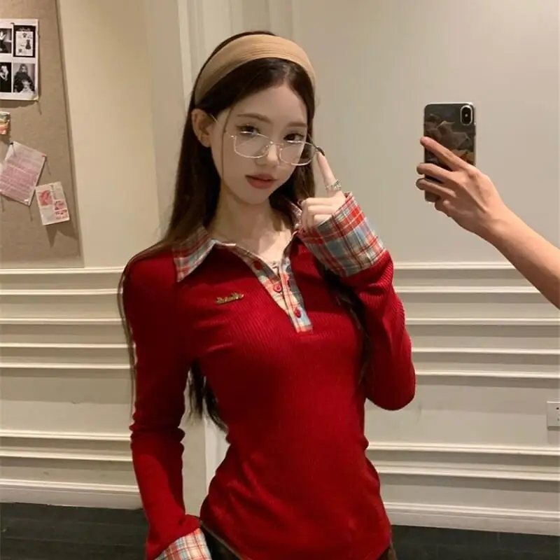 

Популярные модные топы Kawaii для девочек, оригинальный тканевый сетчатый воротник, женский зимний ретро-дизайн, переплетенный комплект, женский комплект, новый