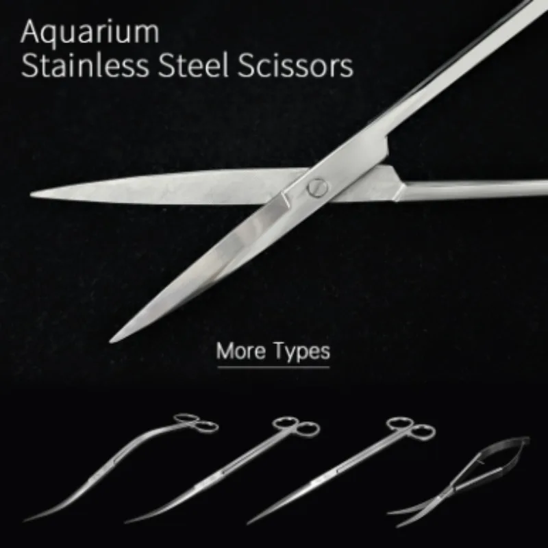 Week Aqua Stainless Steel Aquatic Plant Scissors Series Sharp Pruning Tools for Aquarium Planted Tanks