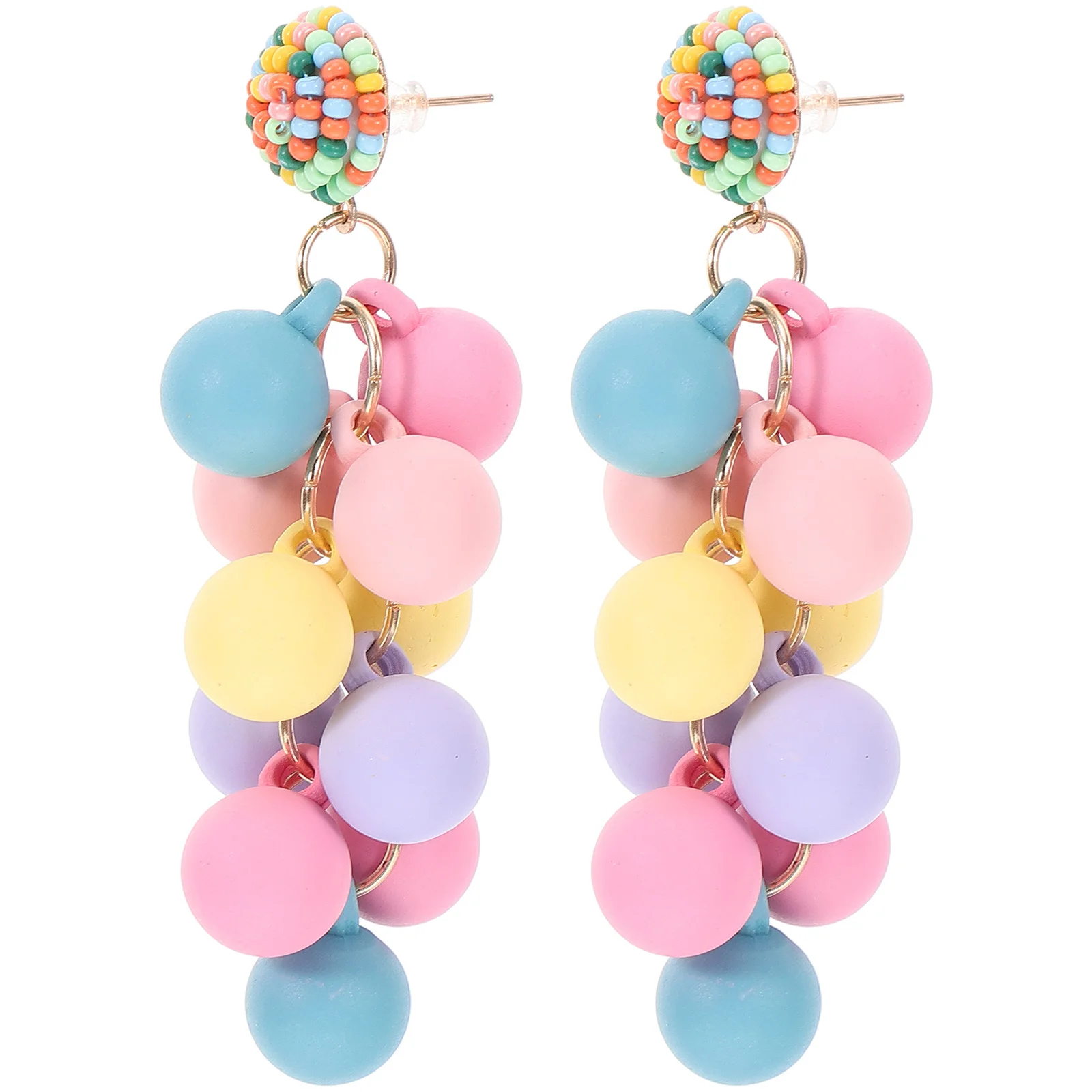 

1Pair Design Earrings Grape Themed Lightweight Dangling Fruit Earrings for Women Cute Jewelry Gift Grape Themed Gifts