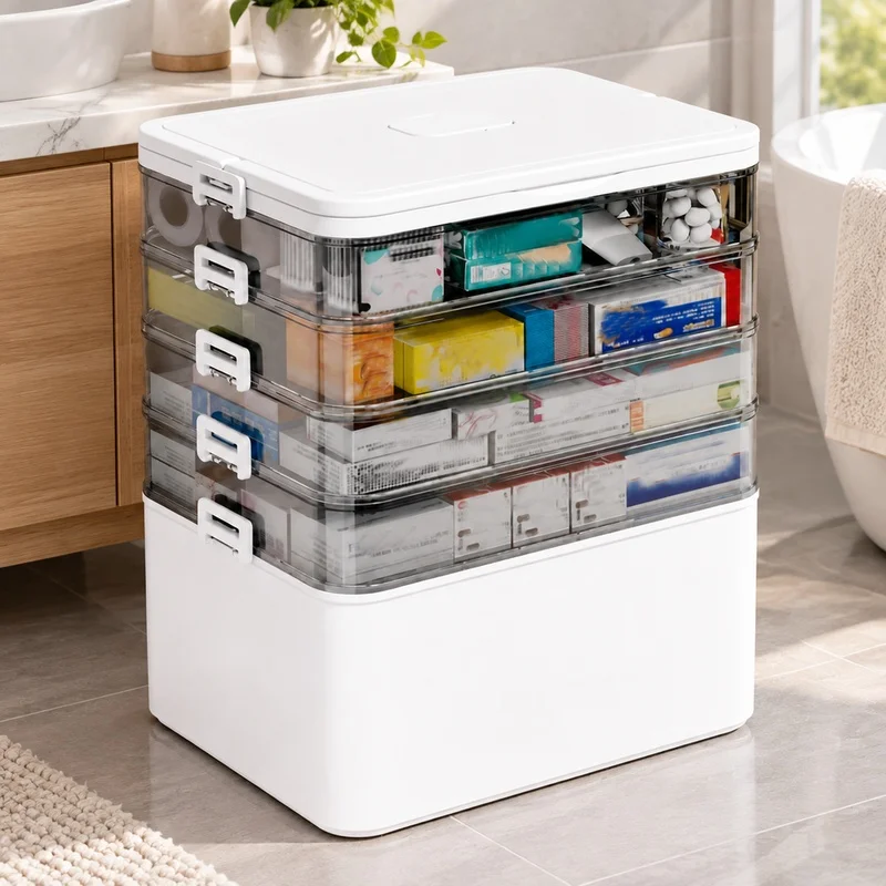 Travel-Friendly Multi-Compartment Pill Organizer with Sturdy Build for Everyday Medicine Storage