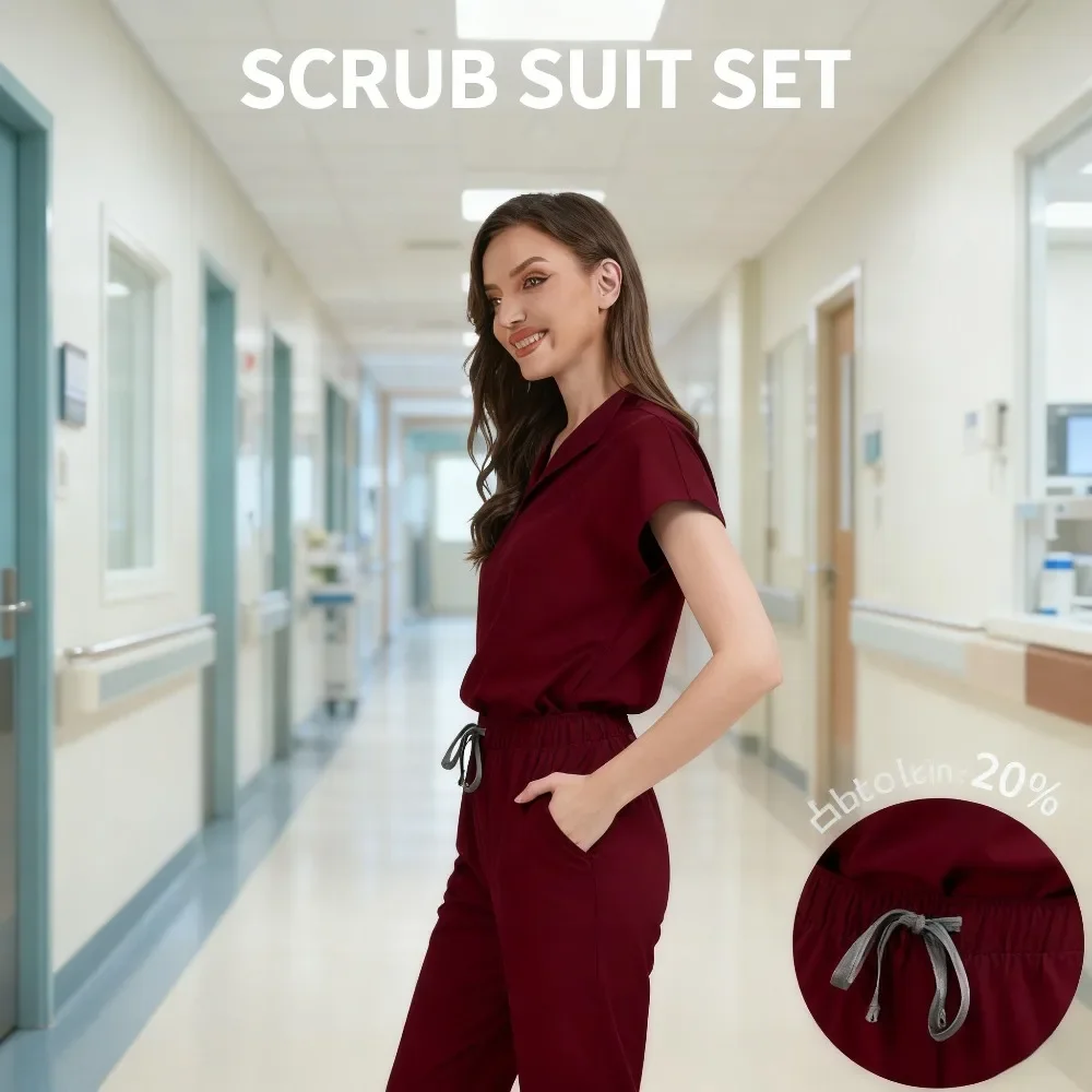 All Purpose Workwear Lightweight Performance Fabric with Tag Free Design for Hospitality and Service Industries