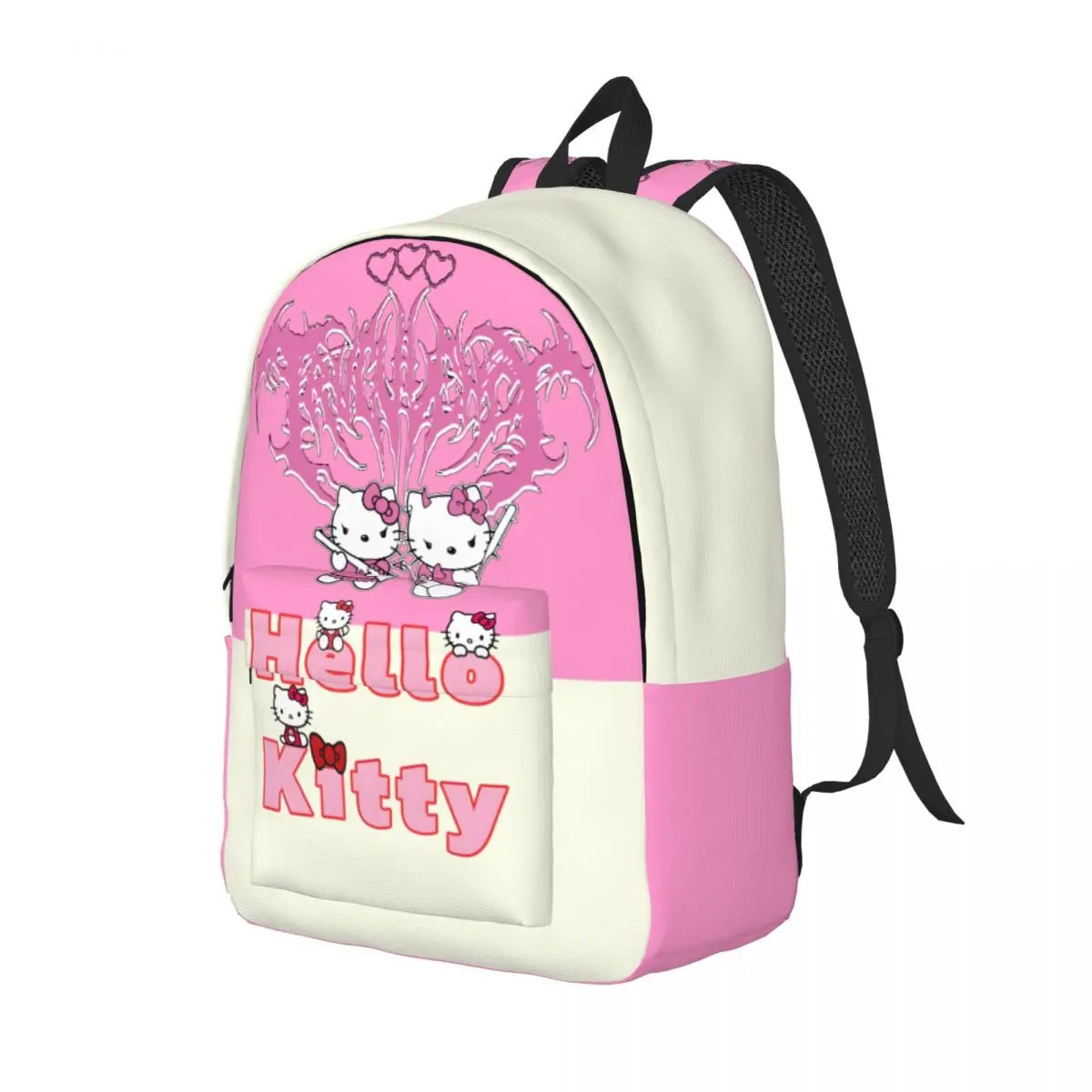 Bolsos de hombro resistentes de Hello Kitty para el trabajo, bolsos casuales para niños, bolso de mano para estudiantes de secundaria, regalo