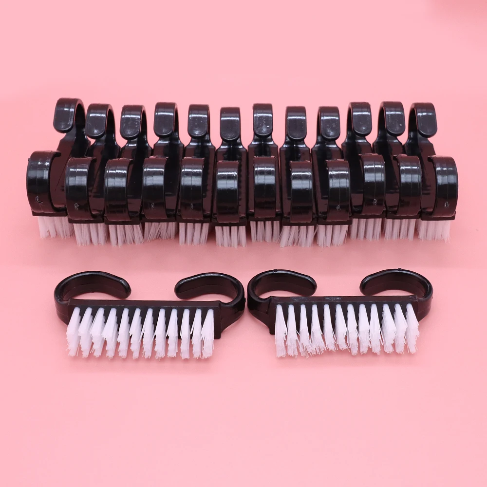 50Pcs Black Plastic Nail Art Brush For Cleaning Dust Cleaner Brushes Professional Nail Art Manicure Pedicure Powder Soft Remover