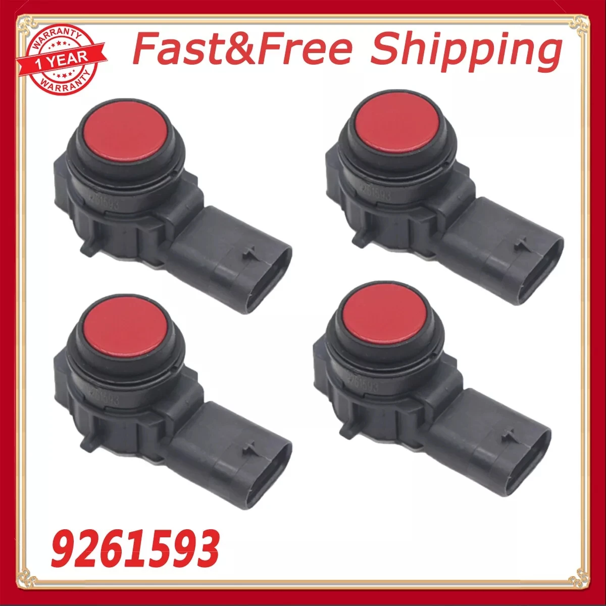 

4Pcs For BMW 320i 328i 335i 428i 435i M3 PDC Parking Sensor 9261593 66209261593