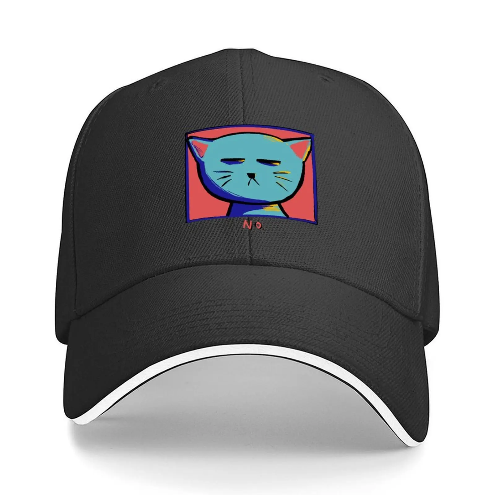 

moody cat Baseball Cap Sunscreen tactical cap Rave Snapback Cap Baseball Men Women's