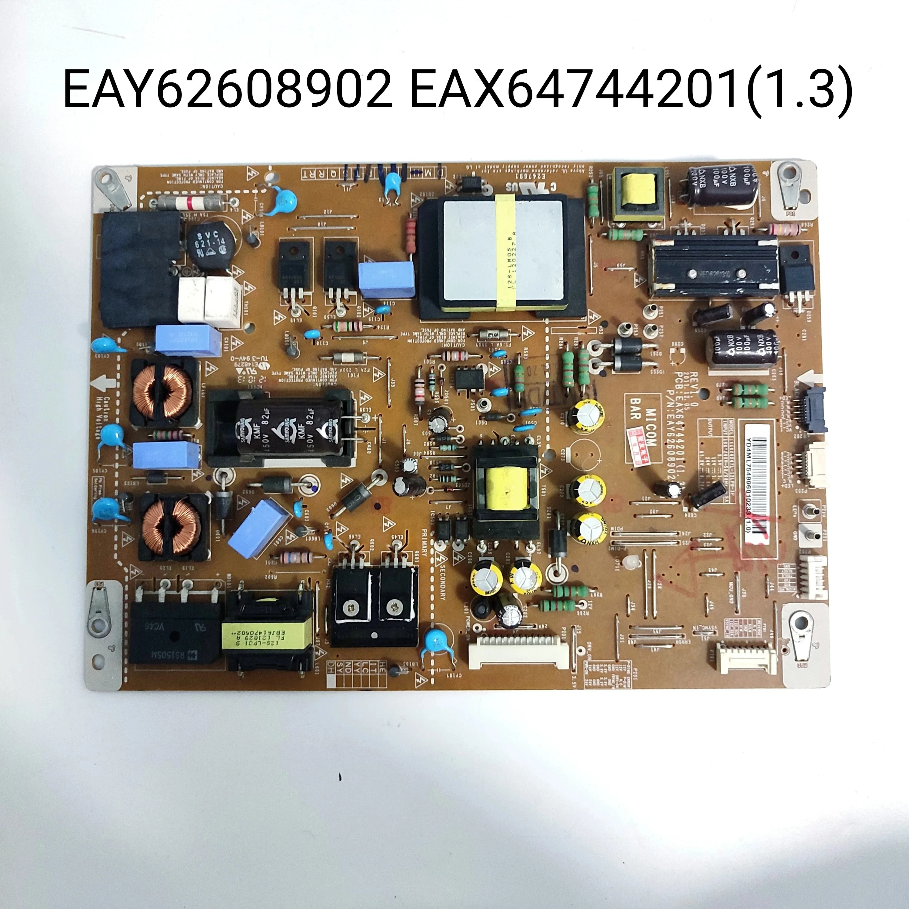 

Genuine Original EAY62608902 EAX64744201(1.3) GP4247L-12LPB-3P PLDF-L103B Power Supply / LED Board for 47LM6700-UA 47 Inch