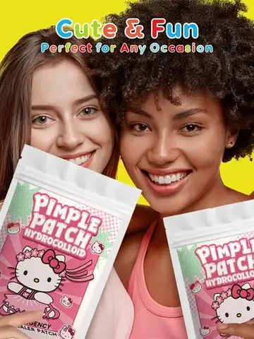 45/135PCS Sanrio Hello Kitty Cartoon Pimples Defect Patch - Invisible Hydrocolloid Acne Patch, Facial Decoration Patch,