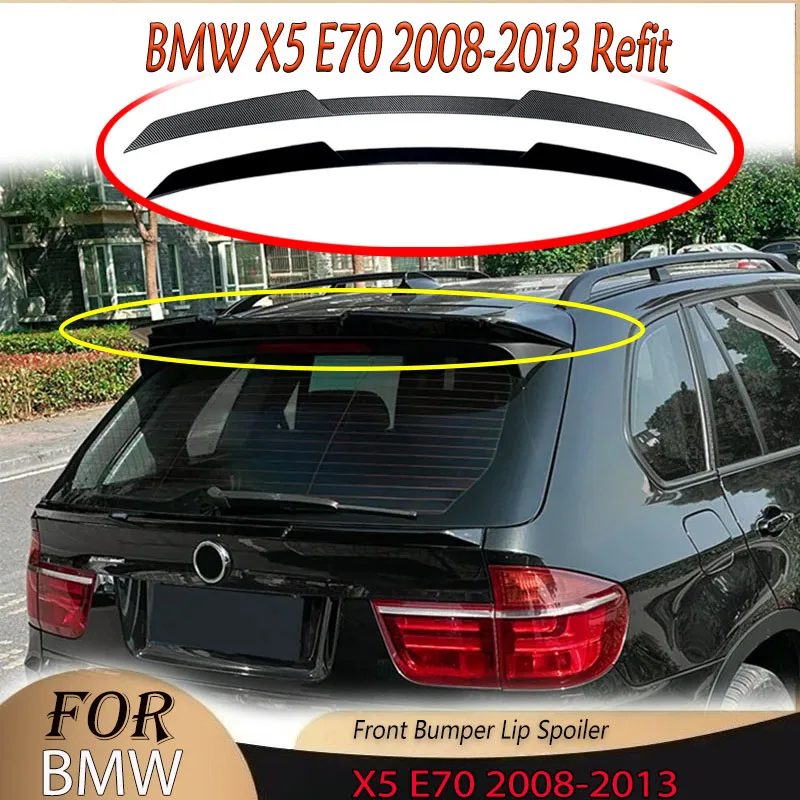 

Rear Bumper Spoiler Wing Lip for BMW X5 E70 2008-2013 Refit Splitter Diffuser Tail Middle Trunk Wing Airfoil Fin Body Kit Tuning