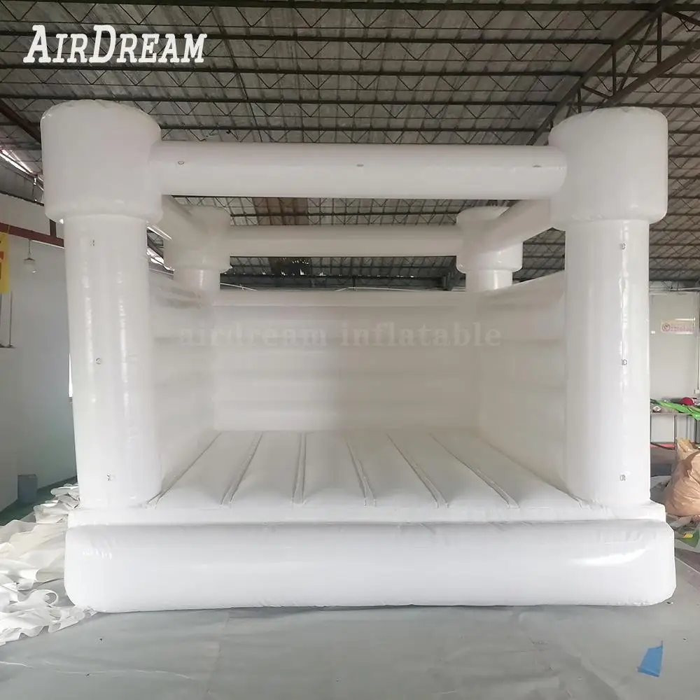 Outdoor White Bounce House Jumping Bouncer Inflatable Wedding Bouncy Castle White for Adults and Kids