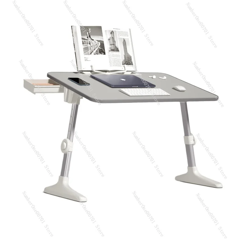 Foldable Lifting on Bed Small Table Lazy Heightening Home Desk Board Laptop Stand Adjustable Mobile