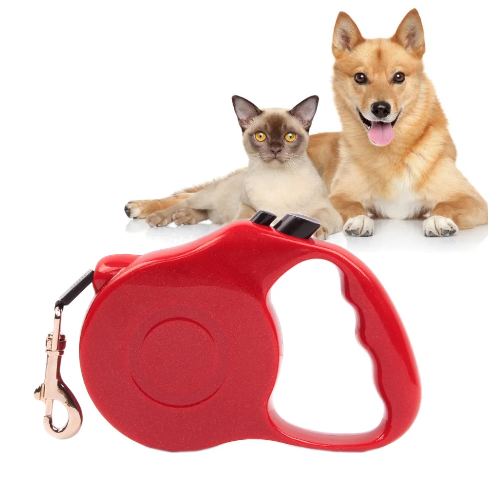 

3 Meters Leash Dog Leash For Small Dogs Up To Pet Walking Leads 8Kg Ergonomic Pet Walking -Touch Lock System Pink