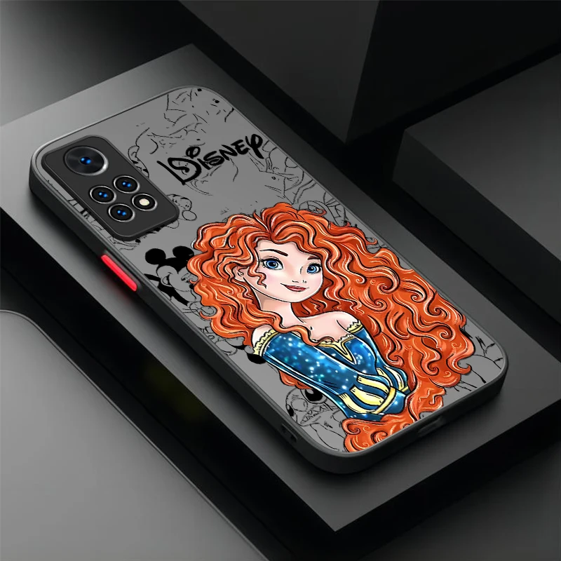 Disney Princess Jasmine funda dura mate para Xiaomi Redmi Note 13 12 11 Pro Plus 4G 5G 12S 11S 10 10S 9 9S 8 13C 12C 10C