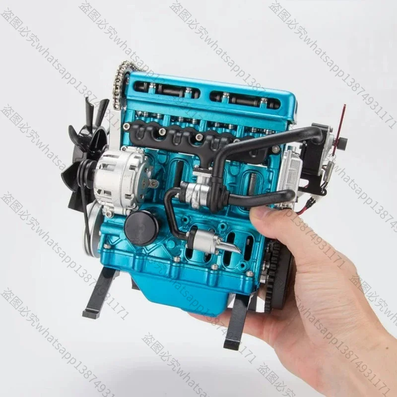 Suitable for All-metal Mini Engine Models, Assembling DIY Simulation Inline Four-cylinder Engines