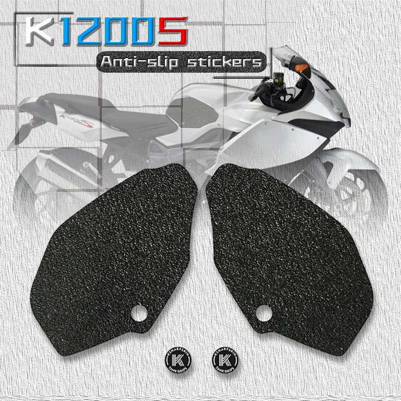 

For BMW K1200S K1300S k1200s k1300s 3D Waterproof Sticker Moto Non-slip Side Fuel Tank Pad Stickers Knee Grip Protection Decals