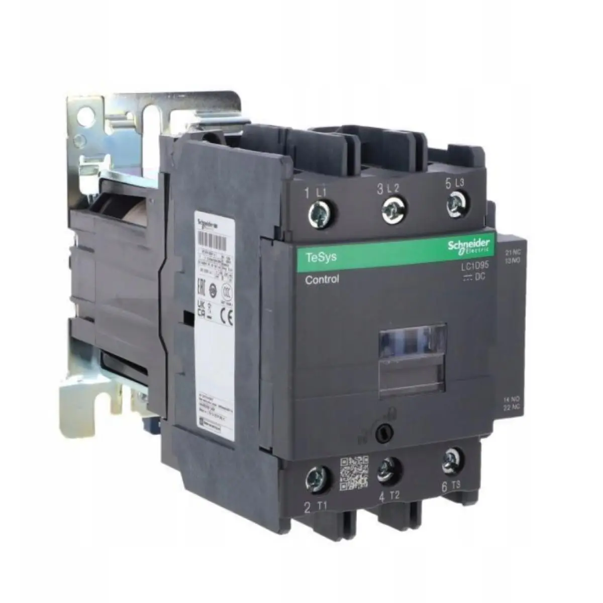 LC1D95BD TeSys D contactor - 3P(3 NO) - AC-3 - = 440 V 95 A - 24 V DC standard coil