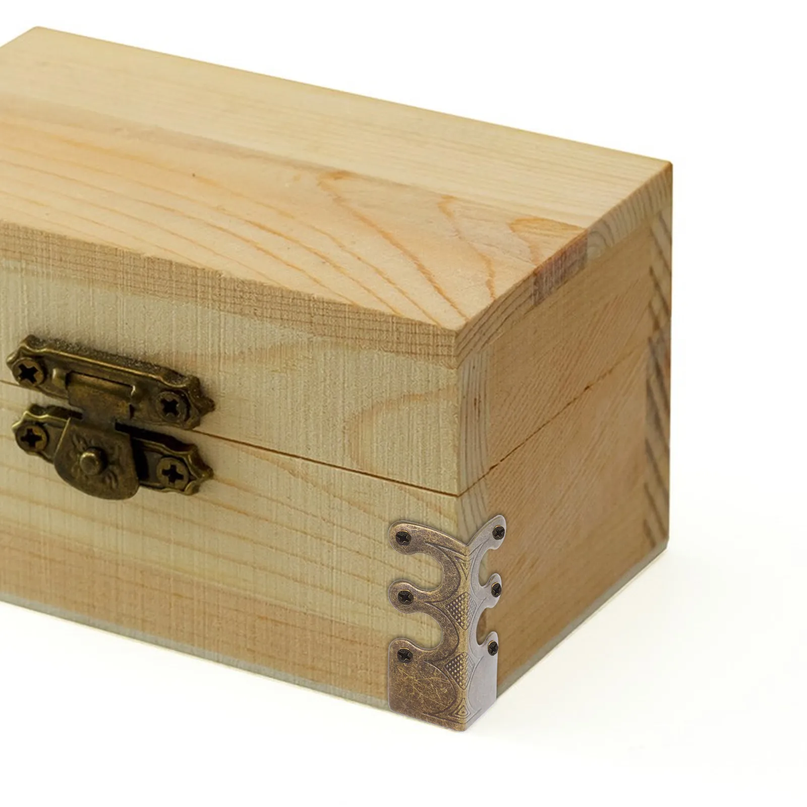 

Набор винтажных металлических защитных уголков для ювелирных шкатулок, декоративные накладки для защиты краев и ножек шкатулок