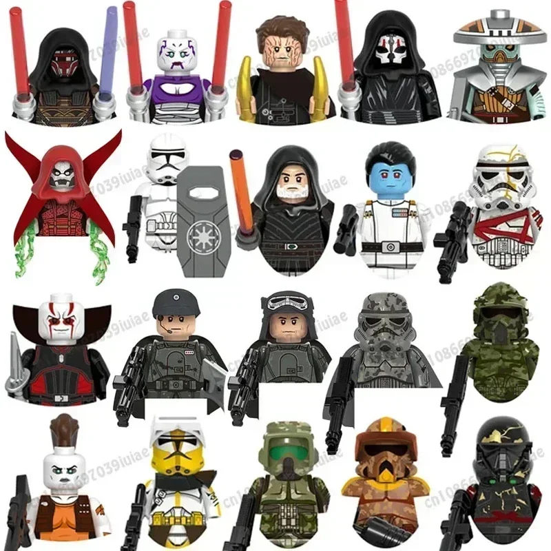 

Hot Toys STAR WARS Clone Troopers Imperial Stormtrooper 501st Regiment Mini Robot Figure Toy Bricks Assembling Doll Present