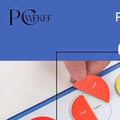 Magnetic Fraction Learning Toy For Kids - Tri-Fold Educational Math Disc With Visual Partitioning Puzzles