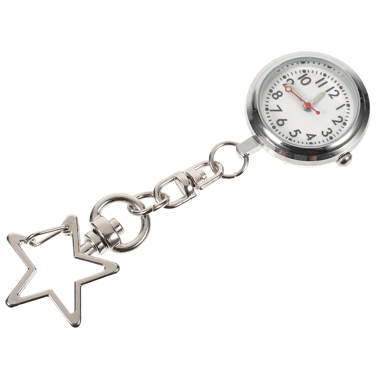 Orologio da tasca per infermiera Pratica clip per spilla sospesa in lega Leggero Durevole Comodo orologio da taschino per infermiera per uso ospedaliero