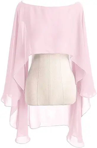 Chiffon Cape Bolero Women Femme Mariage Chalas Mujer Evening Wedding Bridal Jacket Wraps Accessories Peleryna Cloak Boda Shawl - Image 16